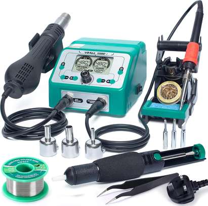 YIHUA 938BD-I 110W Rework Station 2-in-1 Soldering Iron Kit image 1