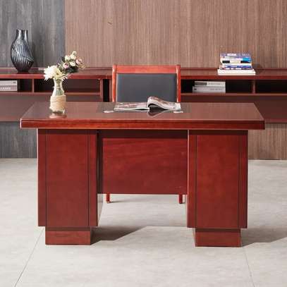 Office Desk: 1.2 Meters Executive Productivity Red Desk image 5