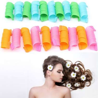 Fashion New 30cm Wave Curl DIY Magic Circle Hair Styling Curlers Spiral Ringlet Rollers  32pcs image 1