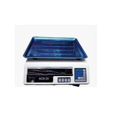Weighing Balance Scale LCD Electronic Acs 30 Digital Price Computing image 1