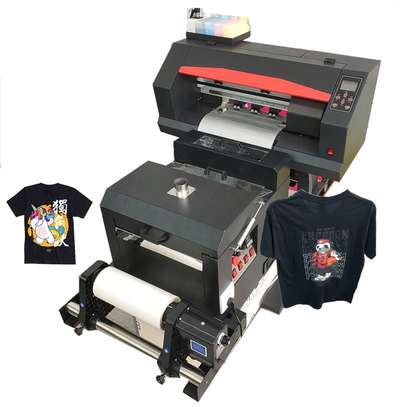 dtf printing machine with powder shaker plotter T shirt PET image 1