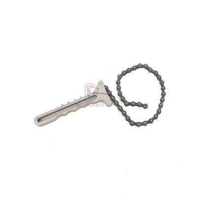 150mm 6 inch Handle Oil Filter Chain Wrench image 1