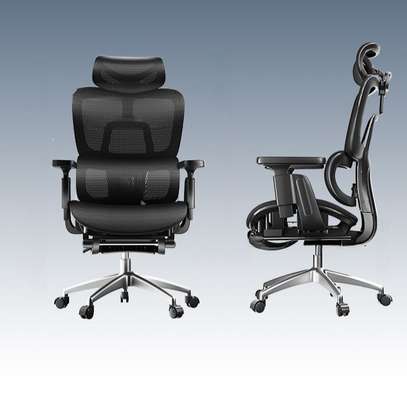 Office Chair : Orthopedic Black Office Adjustable Chair image 6