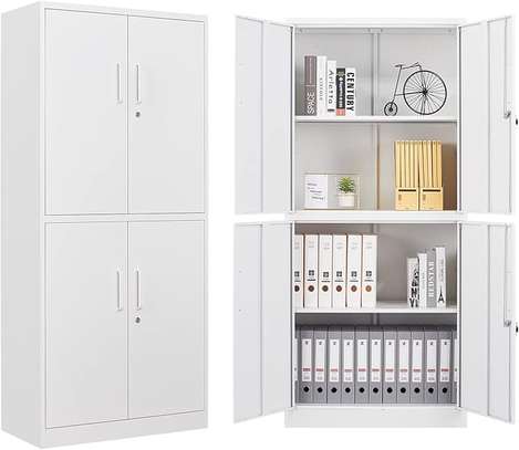 Heavy Duty 4 Door Lockable Steel Cabinet image 1