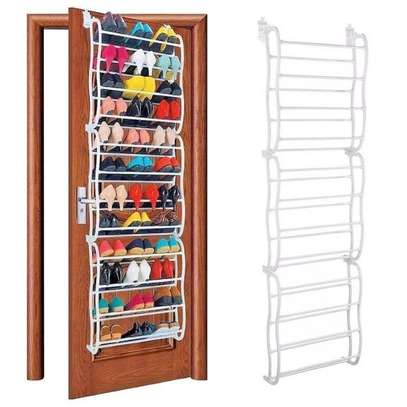 36 pairs behind the door shoe rack shoe organizer image 3