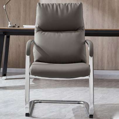 Office Chair: Non Swivel High Back Chair image 3