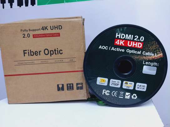Fiber Optic HDMI Cable -100m HDMI 2.0 Support Ultra HD image 1