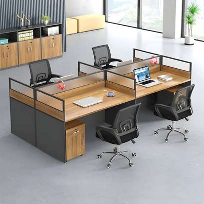 4-Way Modular Office Work Station image 1