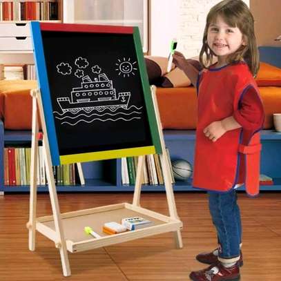 *2 In1 Double Side Wooden Drawing Board image 3