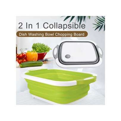 Collapsible Chopping Board, Basket And Drainer image 5