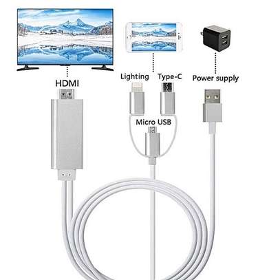3 in1 HDTV Plug and play Converter For Lightning, Micro, and Type-C image 5