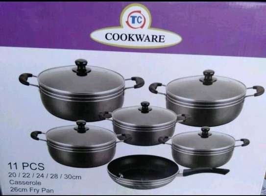 TC Classic Heavy Duty 11 Pieces Non Stick Cooking Pots And Pan image 1