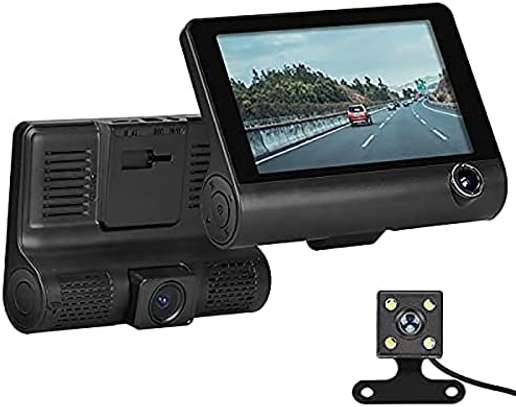 4inch HD 1080P Three Lens Vehicle Car DVR Dash Cam image 1
