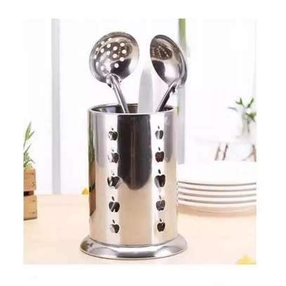 Rust Proof Stainless Steel Spoon Holder image 1