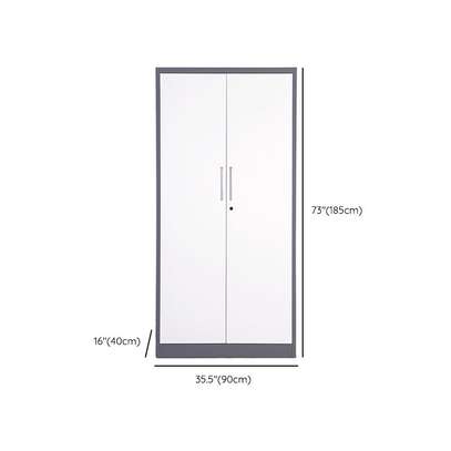 2-Door Multi-Shelf Steel Office Filing Cupboard image 5