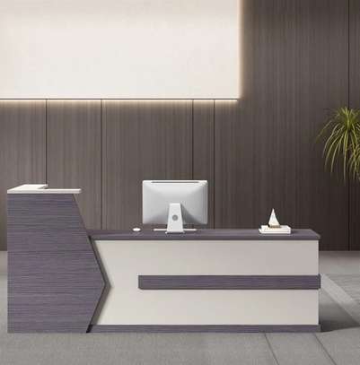 Office Desk:  200CM Reception Grey Office Desk image 6