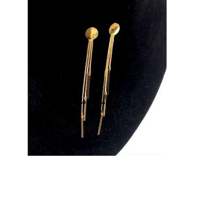 Ladies Gold ToneTassels Earrings image 2
