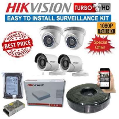 4 CCTV CAMERA FULL Kit (50m+ Motion +Night Vision) image 1