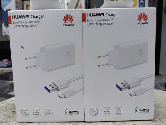 Huawei 40W Super Charge charger + type C cable image 2