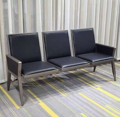 Leather Executive 3 Seater Office Sofa image 10