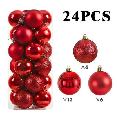 24Pcs Christmas Tree Decor Ball image 3