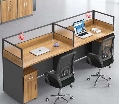 OFFICE DESK: 2 Way Office Workstation Desk image 4