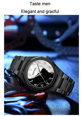 Arabic Men's Watches Quartz Fashion Creative Wristwatch image 3