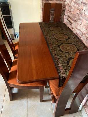 4 seater mahogany dining table image 1
