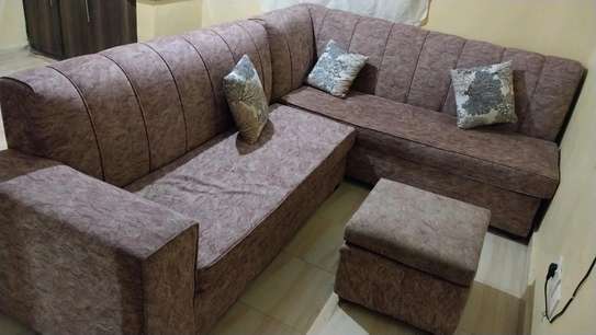 L shaped 6 seater sofa set image 4