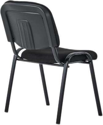 4-Legged Molded Plastic Grey Eames Chair image 3