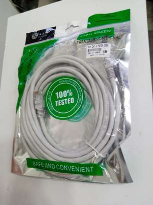 Cat6 Lan Network Ethernet Cable 5M Gray image 1