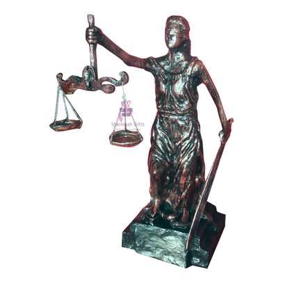 THE LADY-JUSTICE SCULPTURE PERSONALIZED image 1