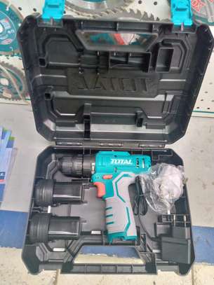 Total cordless drill 12 v with 2batteries pack image 2