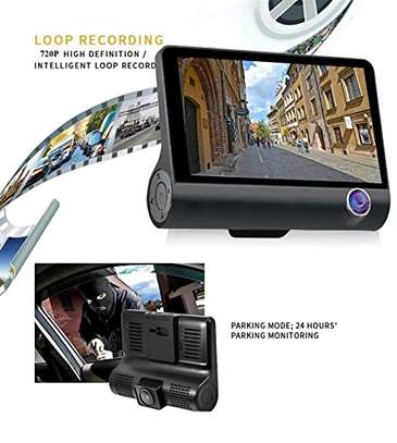 4.0 in 3 Way Car DVR Camera Driving Recorder Dash Cam image 1