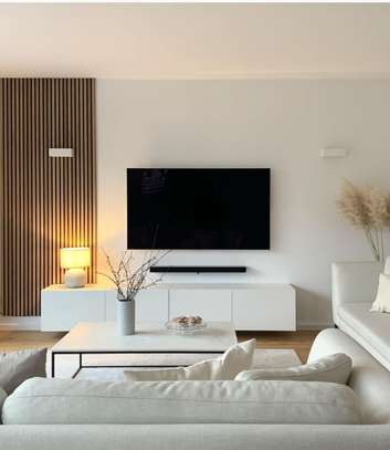 Beautiful tv wall fluted panels image 3