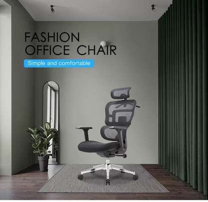 Office Chair; Orthopedic Swivel High Back Chair image 1