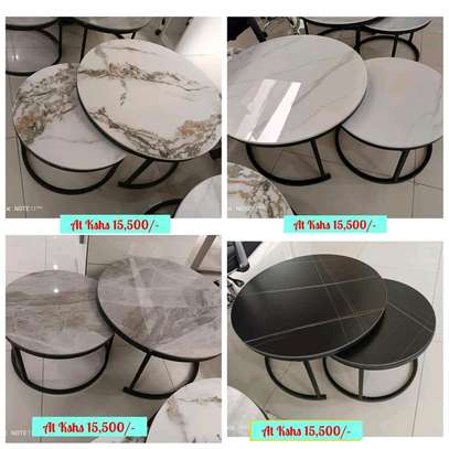 Imported pure nesting marble coffee tables image 1