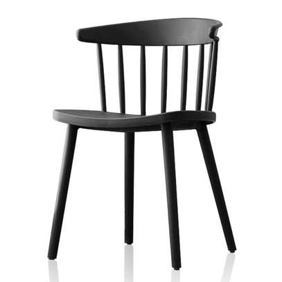 Dining Chair: Plastic Bistro Modern Plastic Dine Chairs image 2