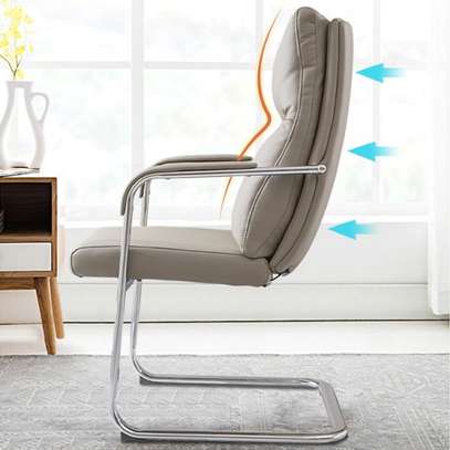 Office Chair: Non Swivel High Back Chair image 2