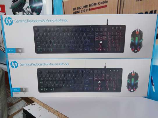 HP Gaming Keyboard And Mouse Kit KM558,Hp Wired Gaming Keybo image 1