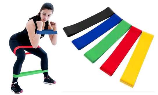 5 in 1 Yoga Stretch Out Strap Resistance Band image 1