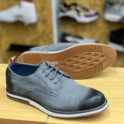 Leather rubber sale shoes