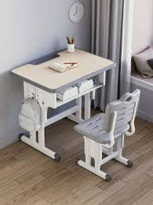 Adjustable Height Kids Homework Desk and Chair image 1