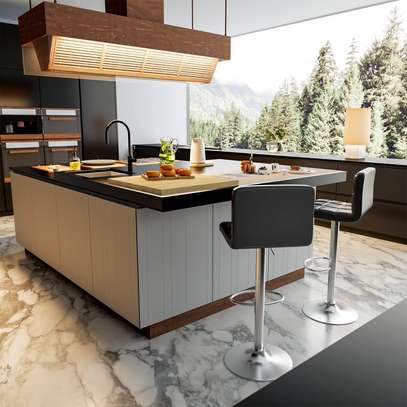 Home Chairs: Adjustable Height Barstool image 4