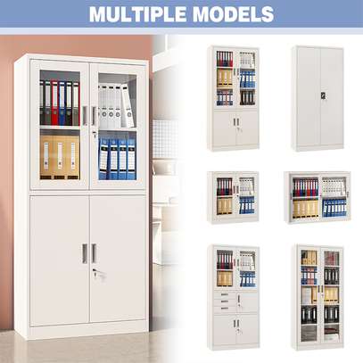 Two Doors File Organizer Office Supplies Cabinet image 3
