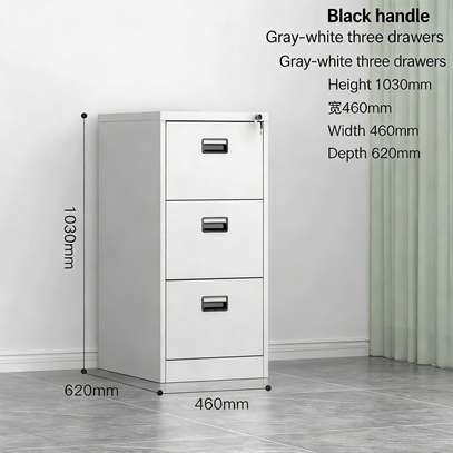 3-Drawer Office File Cabinet image 8