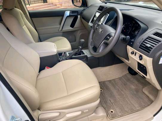 Toyota Land cruiser prado TX White color fully loaded 2020 image 6