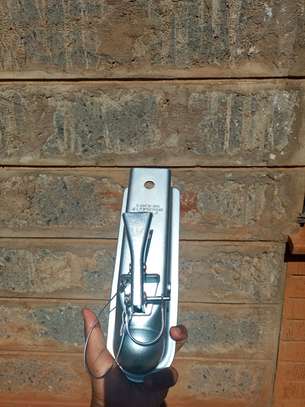 Heavy-Duty Trailer Hitch Coupler Silver Standard Size image 3
