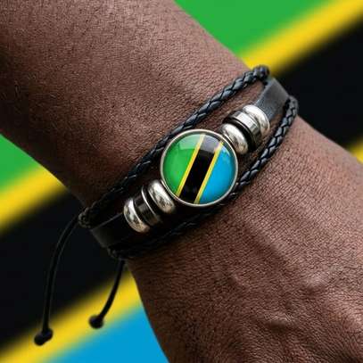 Tanzania Flag Bracelet Tanzanian Bangle Wristband Gift image 8