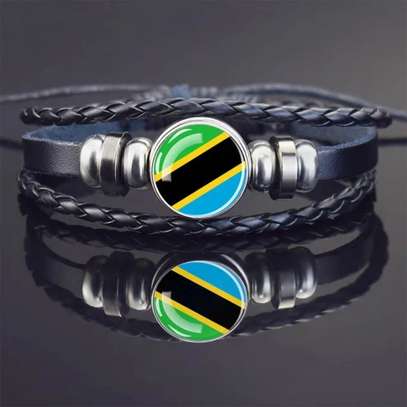 Tanzania Flag Bracelet Tanzanian Bangle Wristband Gift image 5